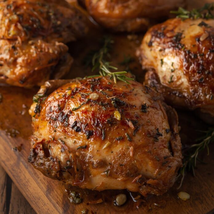 Roasted Garlic and Herb Chicken Thighs Recipe