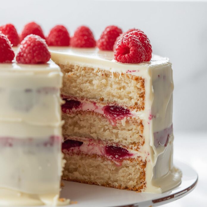 White Chocolate Raspberry Cake Recipe