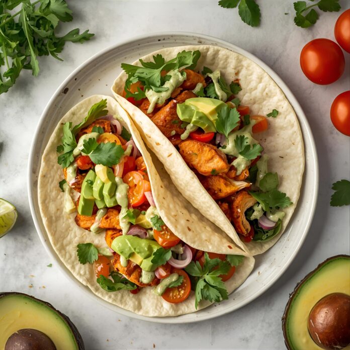 Zesty Chicken Fajita Wraps with Creamy Avocado Recipe