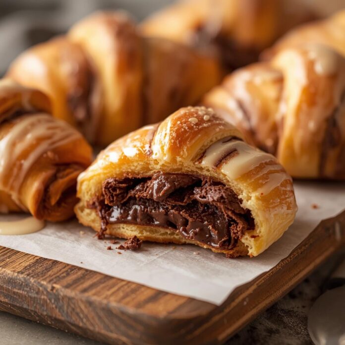 Air Fryer Chocolate Crescent Rolls