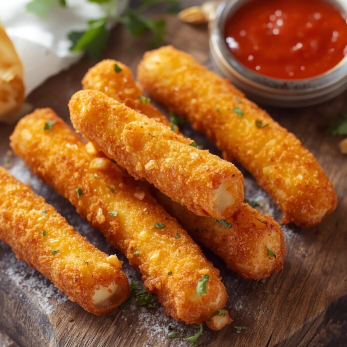 Air Fryer Crispy Mozzarella Sticks
