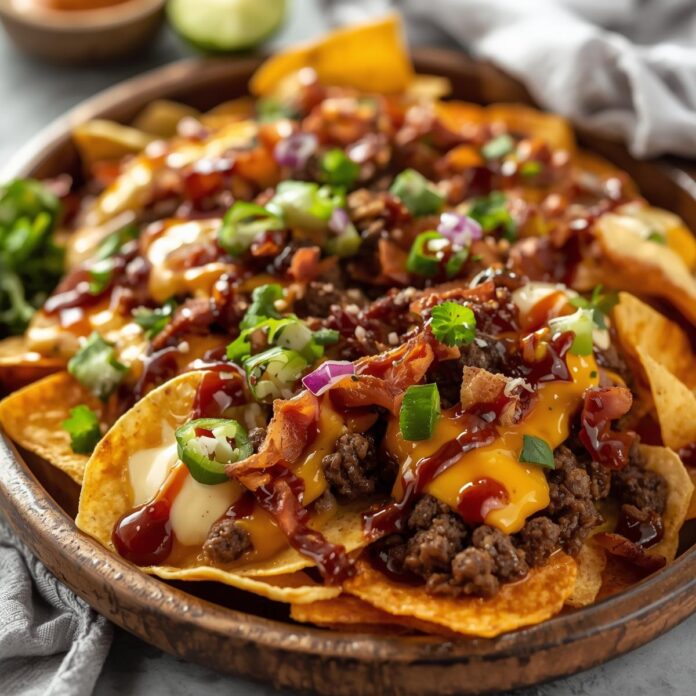 BBQ Bacon Cheeseburger Nachos Recipe