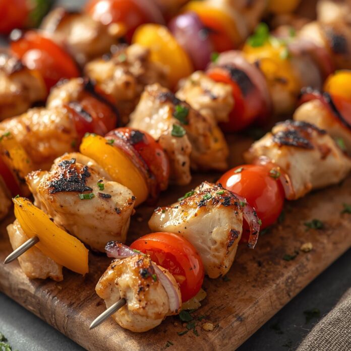 Baked Chicken Kabobs