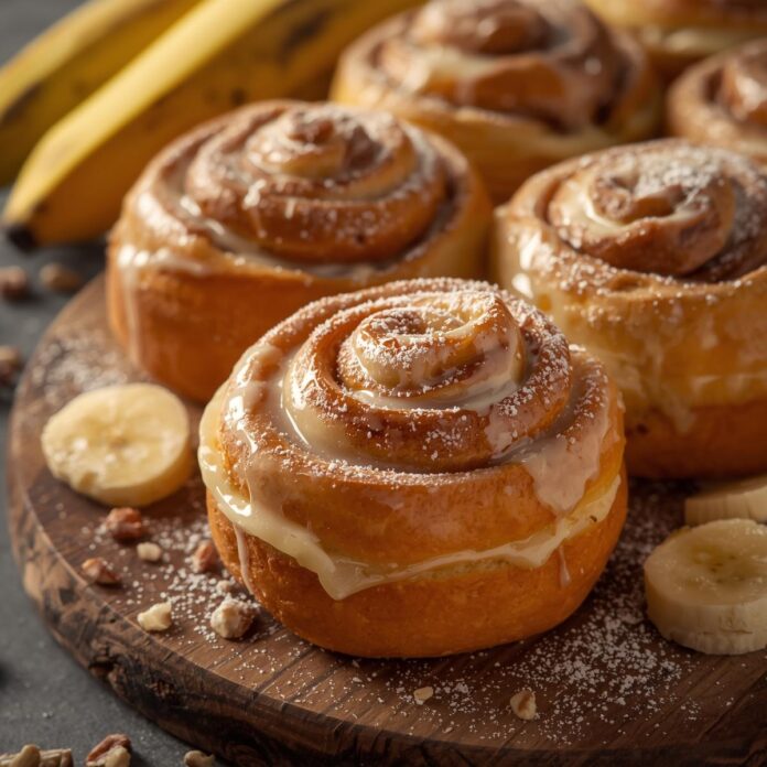 Banana Cream Sweet Rolls