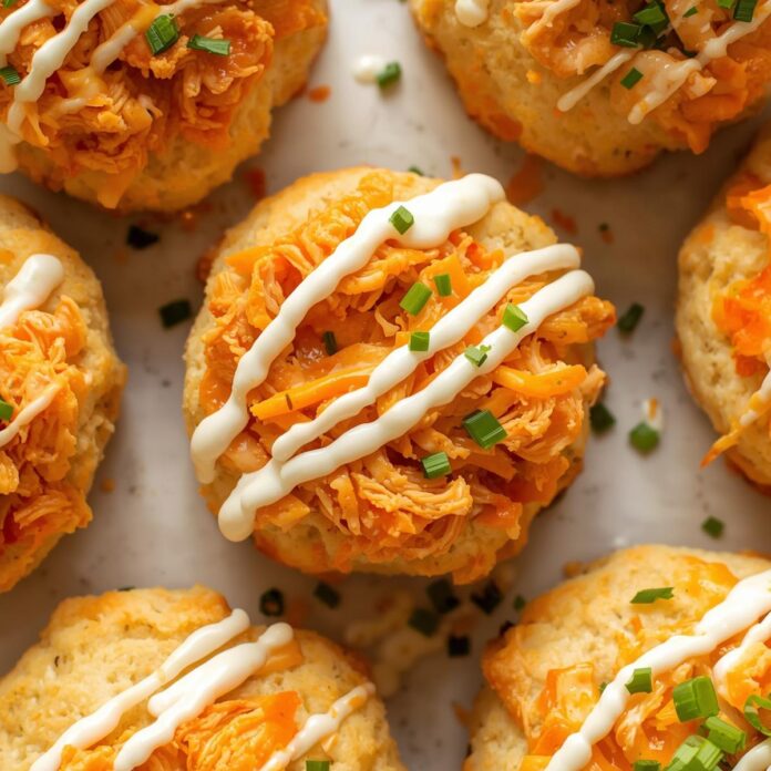 Buffalo Chicken Biscuit Bombs