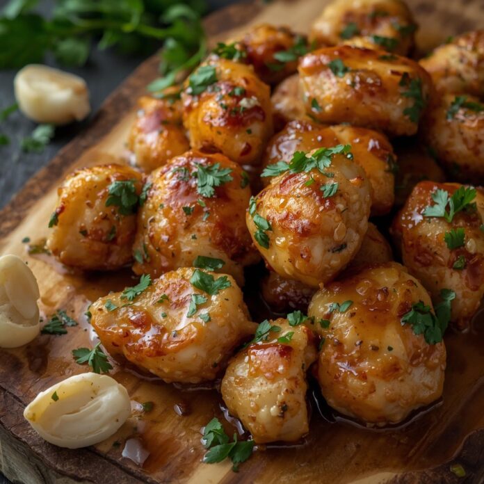 Buttery Garlic Chicken Bites