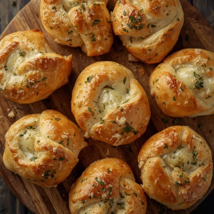 Cheese Filled Garlic Knots