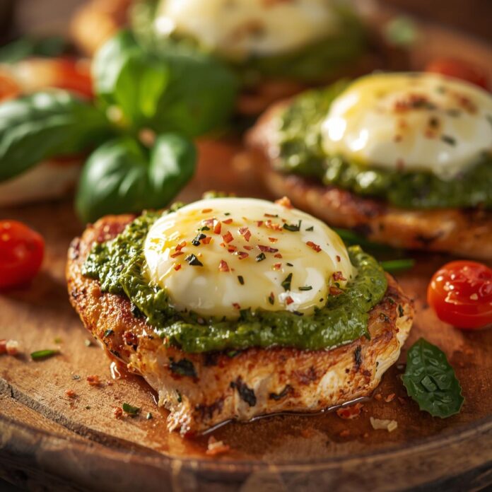 Cheesy Pesto Chicken Recipe