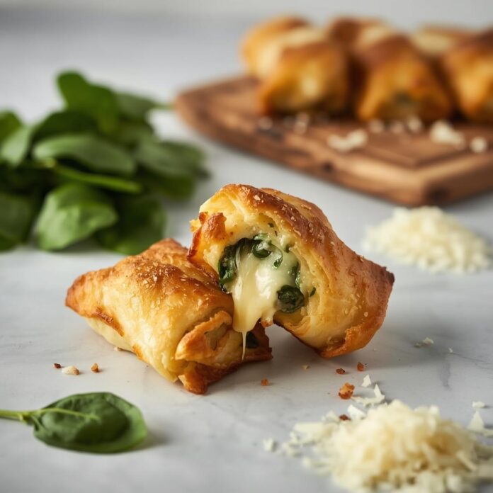 Cheesy Spinach Roll Ups
