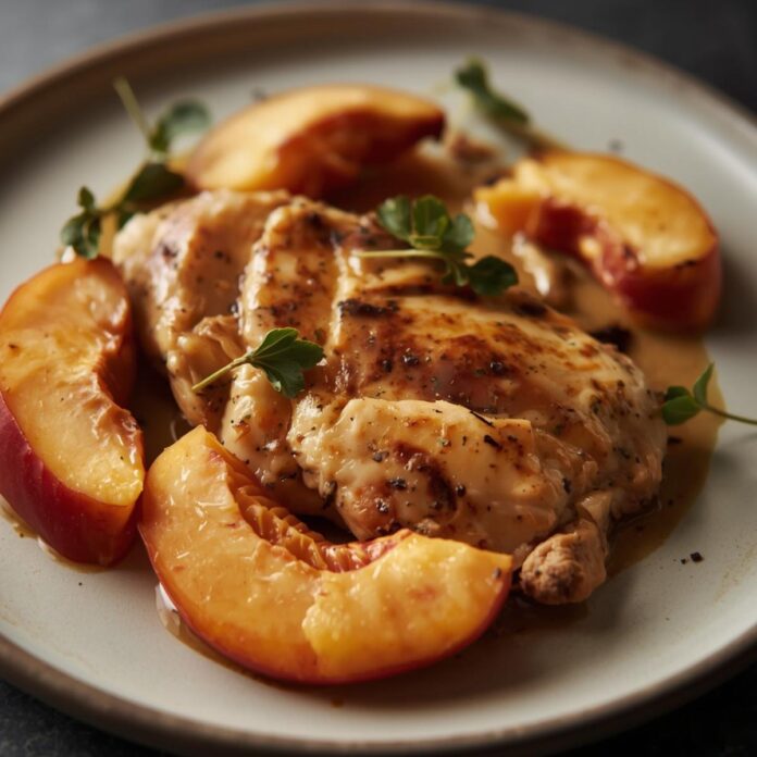 Chicken Breast with Peaches