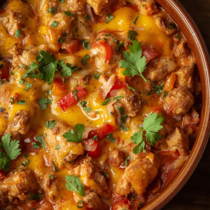 Easy Chicken Fajita Casserole