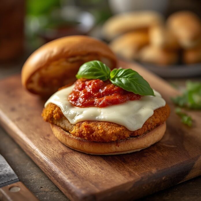 Chicken Parmesan Burgers