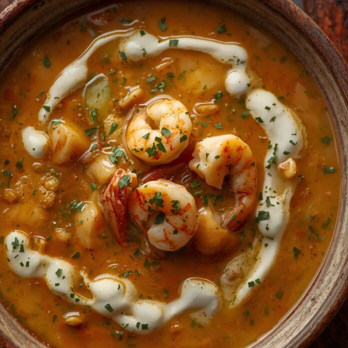 Creamy Crab and Shrimp Seafood Soup Recipe