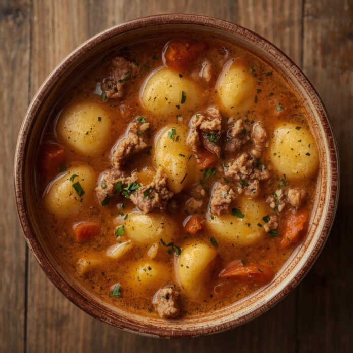 Creamy Italian Sausage Gnocchi Soup