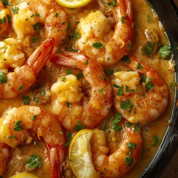 Creamy Lemon Shrimp