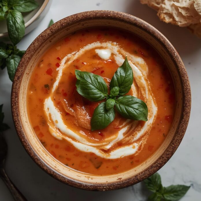 Creamy Roasted Italian Tomato Soup