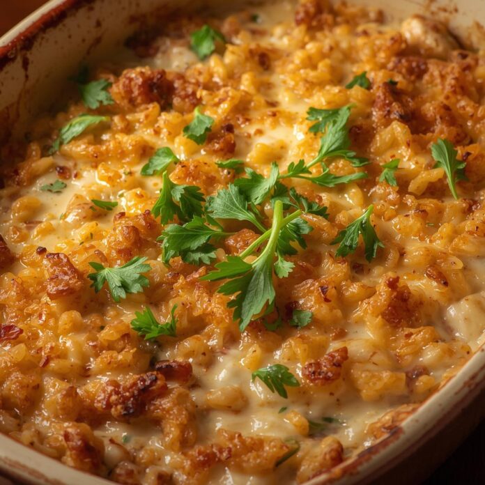 Creamy Turkey Wild Rice Casserole