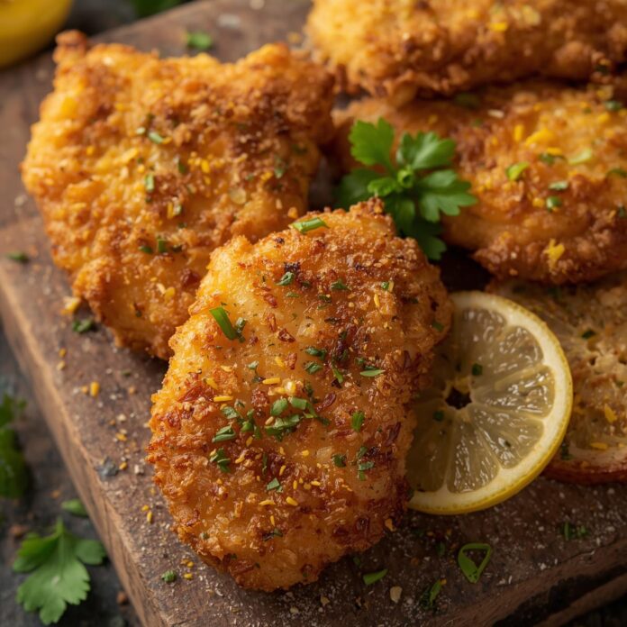 Crispy Lemon Chicken Cutlets