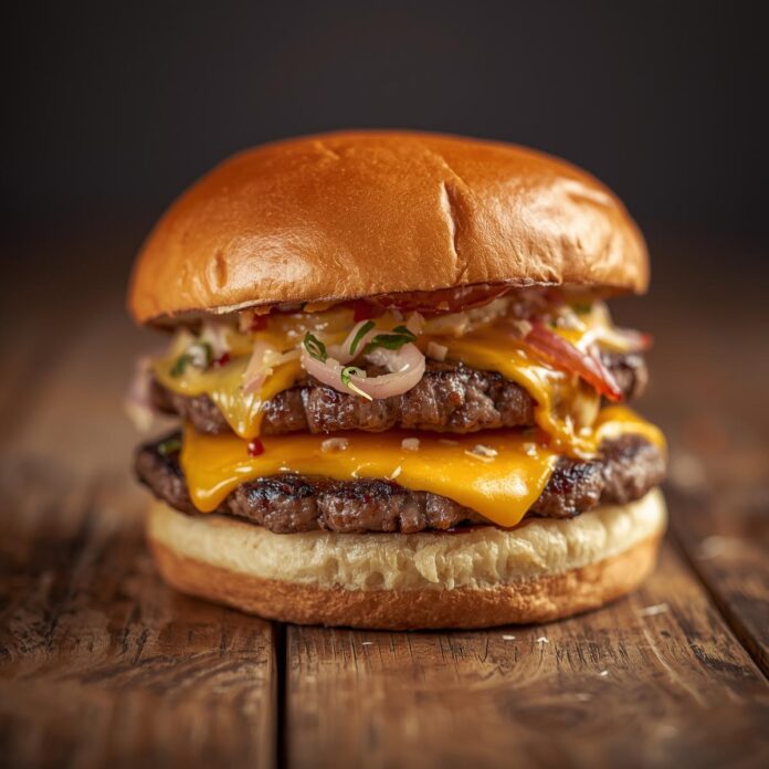 Double Cheesy Smash Burger Recipe