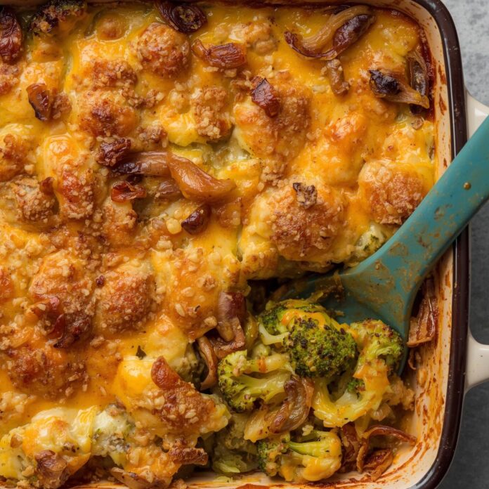 French Onion Broccoli Cheese Casserole