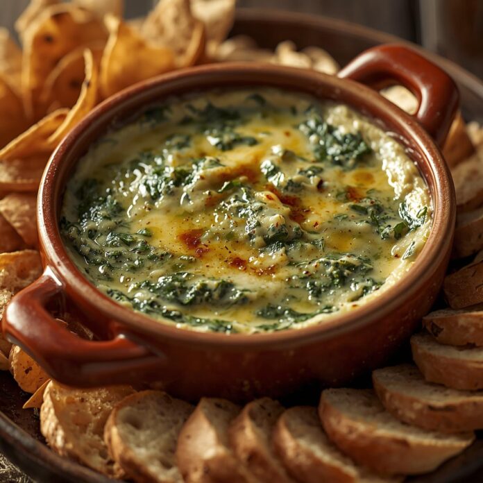 Garlic Parmesan Spinach Dip