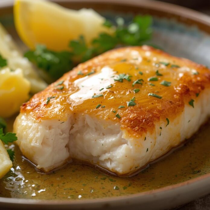 Lemon Butter Pan Seared Cod