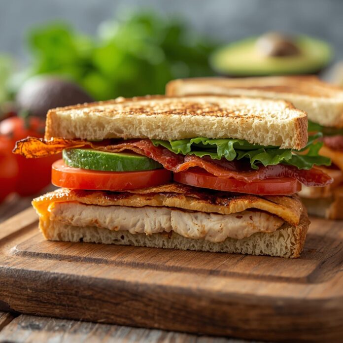 Low Carb Chicken Club Sandwich