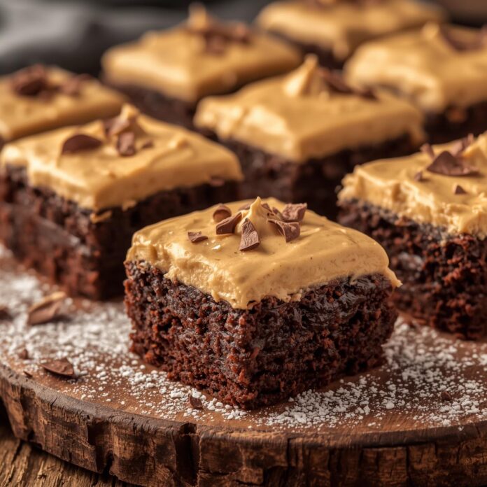 Peanut Butter Frosted Brownies
