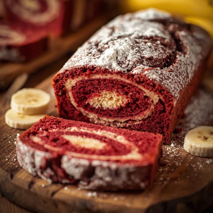 Red Velvet Banana Bread
