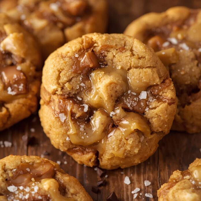 Salted Caramel Crunch Cookies Recipe