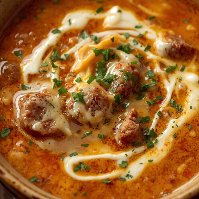 Sausage Parmesan Cream Cheese Soup Recipe