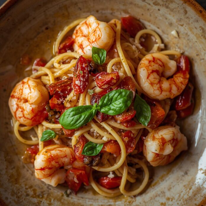 Shrimp Pasta with Sun-Dried Tomatoes