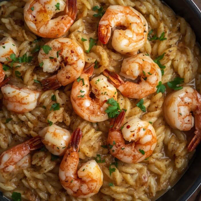 Shrimp Scampi Orzo