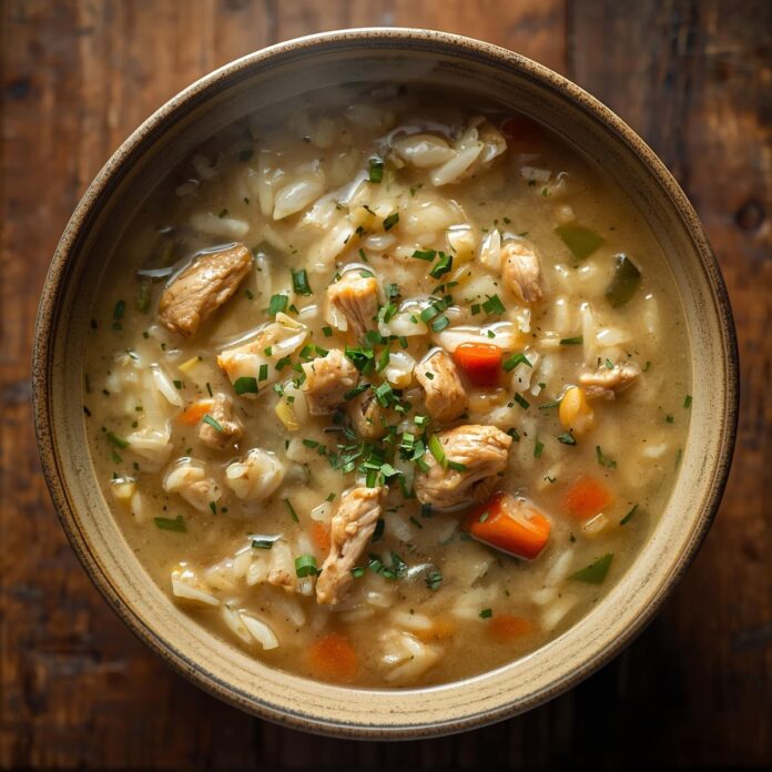 Slow Cooker Chicken and Rice Soup