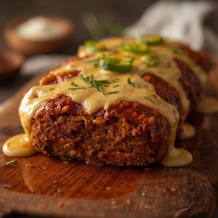 Smoky Jalapeno Popper Meatloaf with Creamy