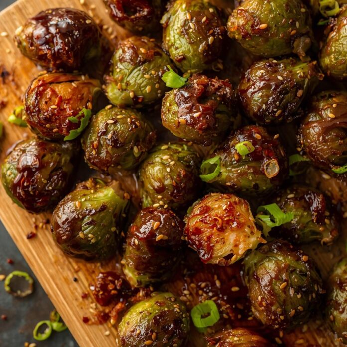 Teriyaki Glazed Brussels Sprouts