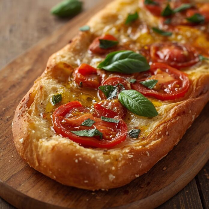 Tomato Basil Garlic Bread