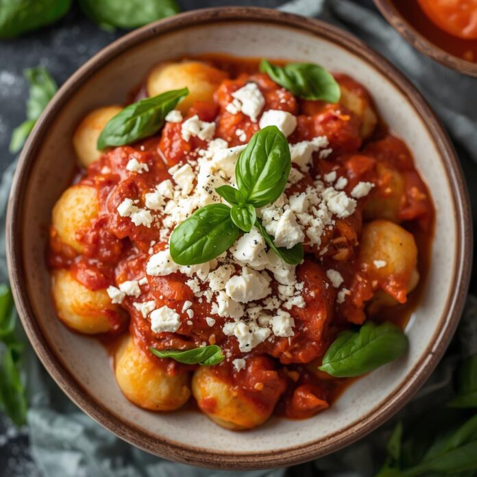 Tomato Goat Cheese Gnocchi
