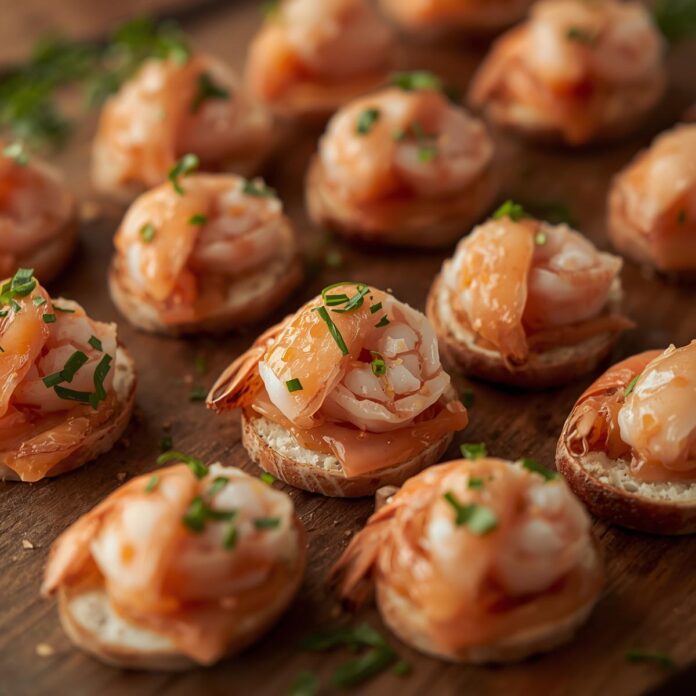 Appetizers with Shrimp and Salmon Fillings