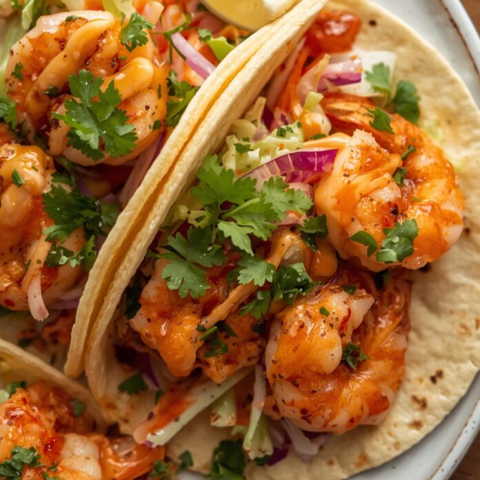 Bang Bang Shrimp Tacos