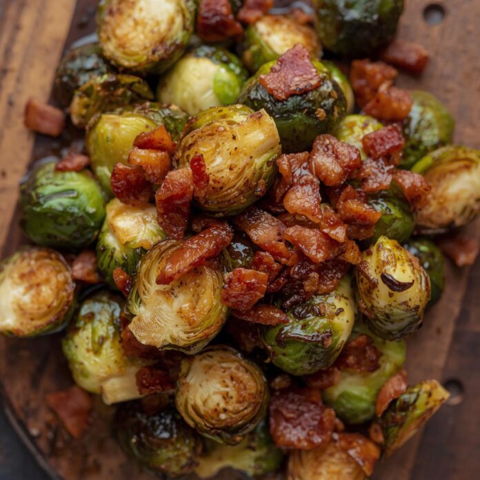 Brussels Sprouts with Hot Bacon