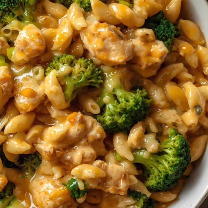 Cheesy Chicken Broccoli Orzo