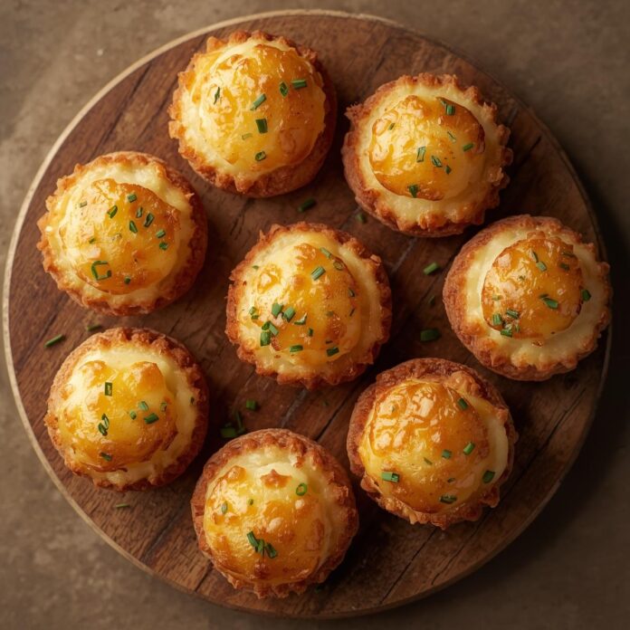 Cheesy Mashed Potato Puff Bites