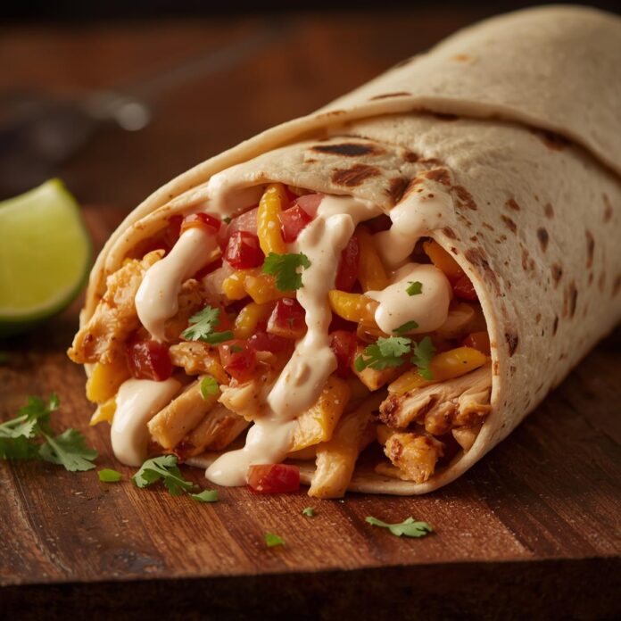 Chipotle Ranch Grilled Chicken Burrito