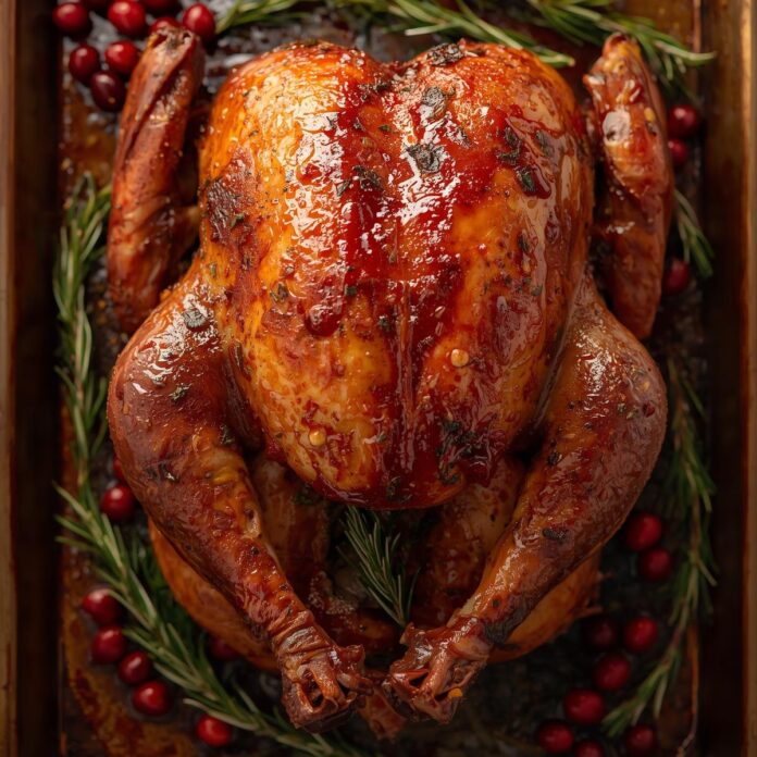 Christmas Maple Butter Glazed Turkey