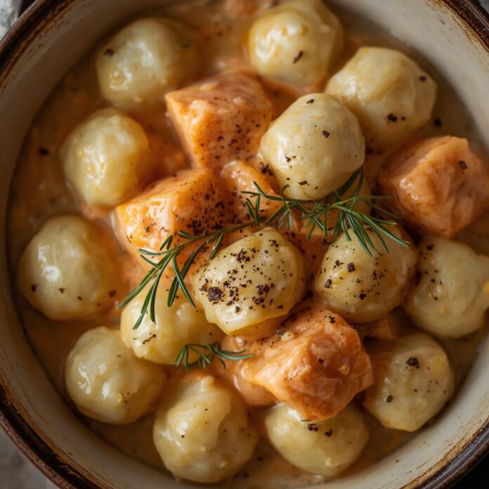 Creamy Salmon Gnocchi