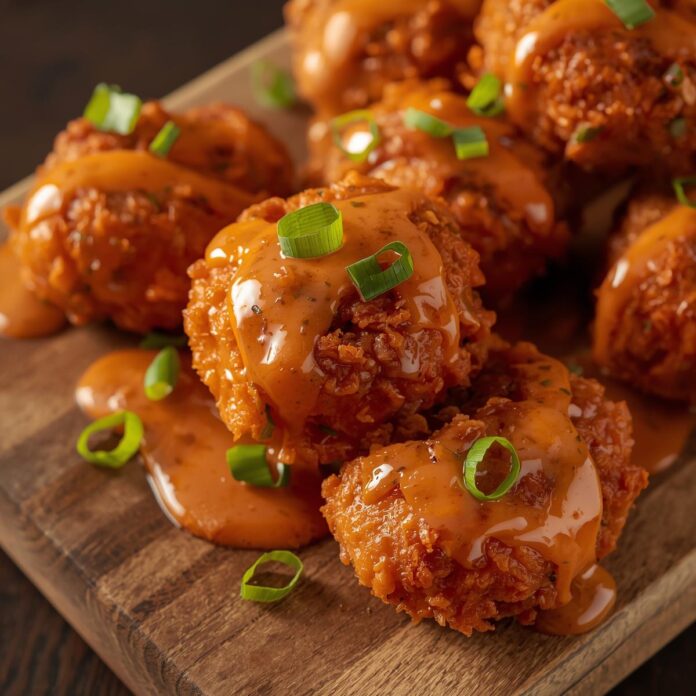 Crispy Bang Bang Salmon Bites