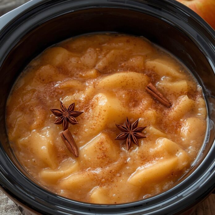 Crockpot Cinnamon Applesauce