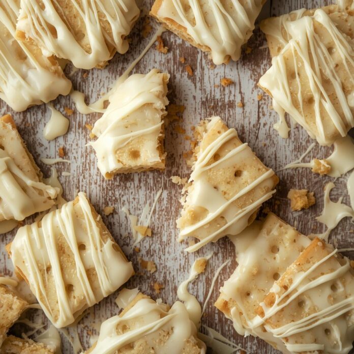 Crunch White Chocolate Covered Crackers