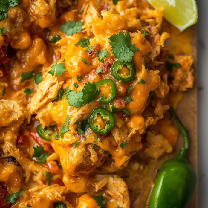 Easy Baked Queso Chicken